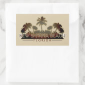 Nieuw Smyrna Beach Florida palm sticker (Tas)