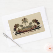 Nieuw Smyrna Beach Florida palm sticker (Envelop)