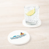 Nieuw Smyrna Beach. Zandsteen Onderzetter (Zijkant)