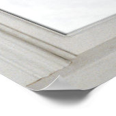 Nieuw sneeuwvenster van het land met een Uitzicht Poster (Hoek)