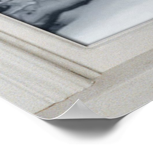 Nieuw sneeuwvenster van het land met een Uitzicht Poster (Hoek)