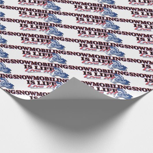 NIEUW-SNOWMOBILING-IS-LEVEN CADEAUPAPIER (Hoek)