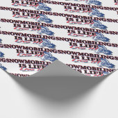 NIEUW-SNOWMOBILING-IS-LEVEN CADEAUPAPIER (Hoek)