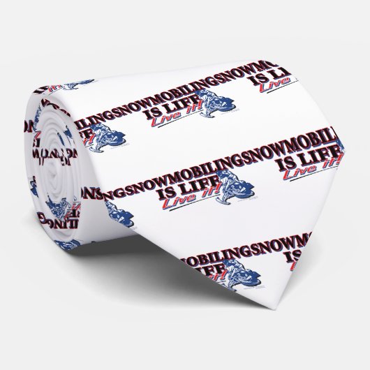 NIEUW-SNOWMOBILING-IS-LEVEN STROPDAS (Opgerold)