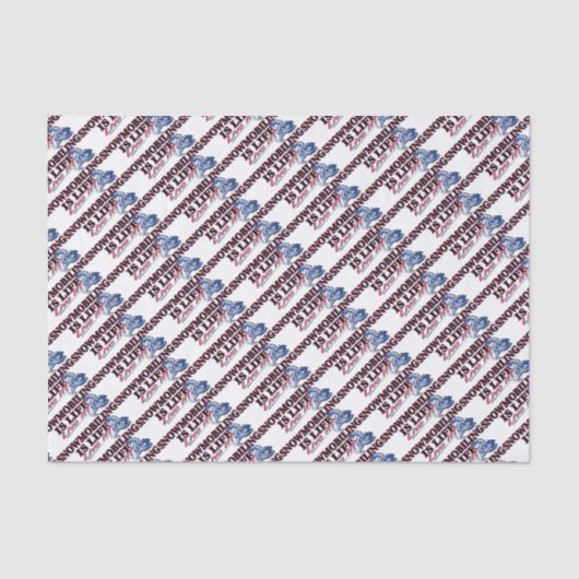 NIEUW-SNOWMOBILING-IS-LEVEN TISSUEPAPIER (Voorkant)