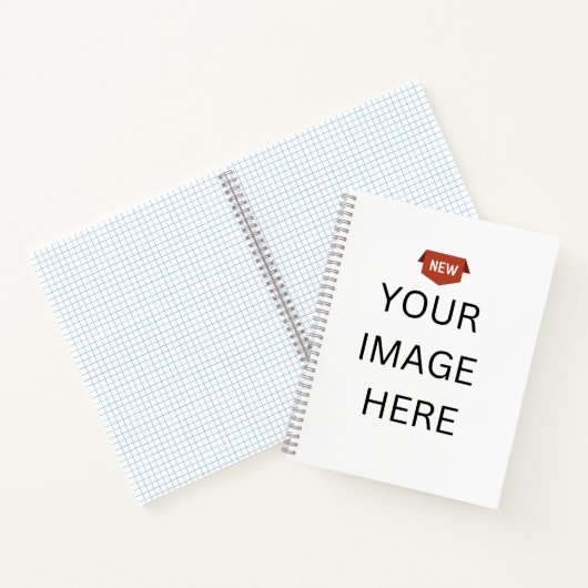 NIEUW! Spiraal Notitieboek 8.5 "x11" Graph - Grijs (Binnen)