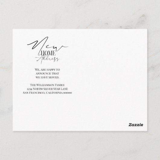 Nieuw startadres briefkaart (Achterkant)