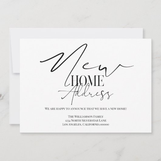 Nieuw startadres kaart (Voorkant)