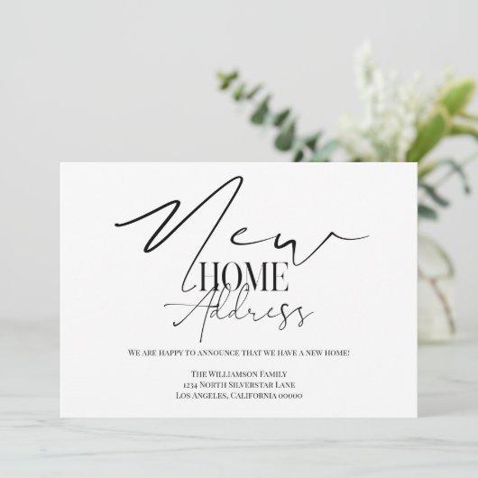 Nieuw startadres kaart (Staand voorkant)