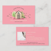 Nieuw startadres van de makende agent voor onroere visitekaartje (Voorkant / Achterkant)