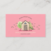 Nieuw startadres van de makende agent voor onroere visitekaartje (Voorkant)