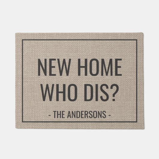 Nieuw startpunt dat grappig gepersonaliseerd is deurmat (Voorkant)