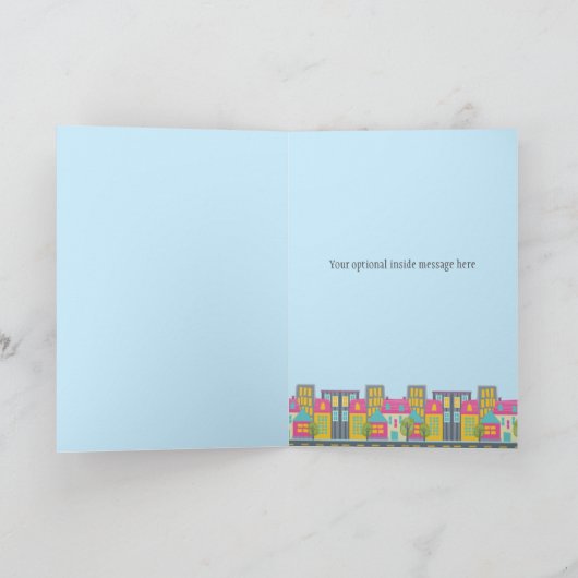 Nieuw startpunt gefeliciteerd Kaart koper Realtor (Binnen)