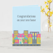 Nieuw startpunt gefeliciteerd Kaart koper Realtor (Gele Bloem)