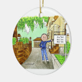 Nieuw startpunt - Mannelijk Keramisch Ornament (Links)