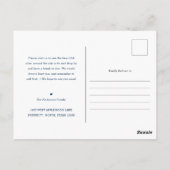 Nieuw startpunt | Minimale marineblauw | Nieuw adr Briefkaart (Achterkant)