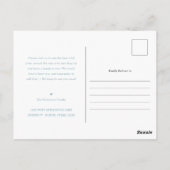 Nieuw startpunt | Minimale Robin Egg Blue | Nieuw  Briefkaart (Achterkant)