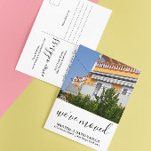 Nieuw startpunt Nieuw adres Foto aankondiging Briefkaart