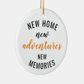Nieuw startpunt nieuw avontuur Nieuwe herinneringe Keramisch Ornament (Rechts)