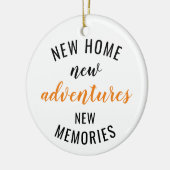 Nieuw startpunt nieuw avontuur Nieuwe herinneringe Keramisch Ornament (Links)