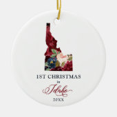 Nieuw startpunt op maat voor 1 Kerstmis in Idaho Keramisch Ornament (Voorkant)