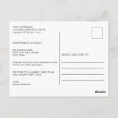 Nieuw startpunt voor de aankondiging van Feestdage Briefkaart (Achterkant)