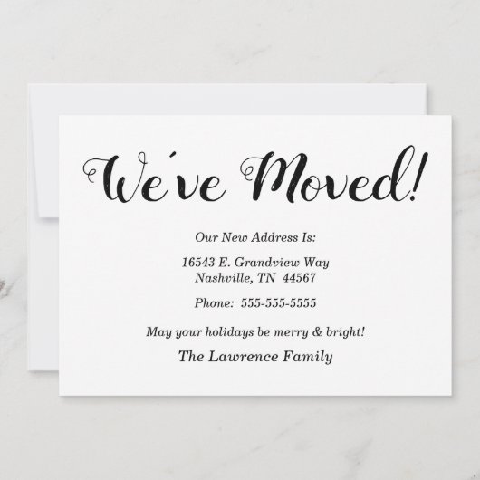 Nieuw startpunt voor de Feestdagen Aankondiging (Achterkant)