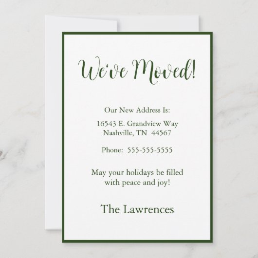 Nieuw startpunt voor de Feestdagen Aankondiging (Achterkant)