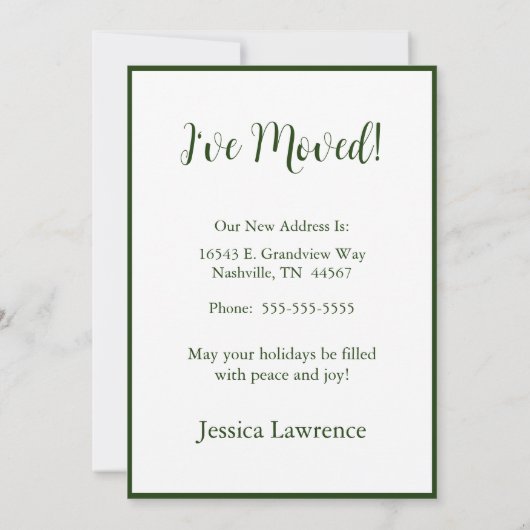 Nieuw startpunt voor de Feestdagen Aankondiging (Achterkant)