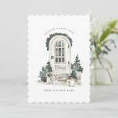 Nieuw startpunt voor de Feestdagen | Deuren met Cu Feestdagenkaart (Staand voorkant)