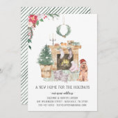 Nieuw startpunt voor de Feestdagen die de aankondi Aankondiging (Voorkant / Achterkant)