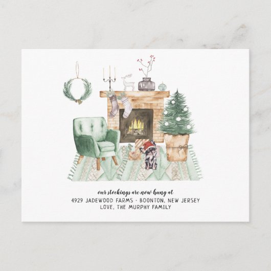 Nieuw startpunt voor de Feestdagen die de aankondi Briefkaart (Voorkant)