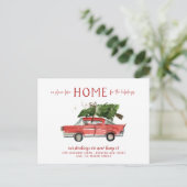 Nieuw startpunt voor de Feestdagen die de aankondi Briefkaart (Staand voorkant)