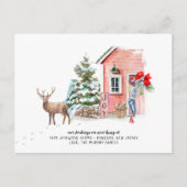 Nieuw startpunt voor de Feestdagen die de aankondi Briefkaart (Voorkant)