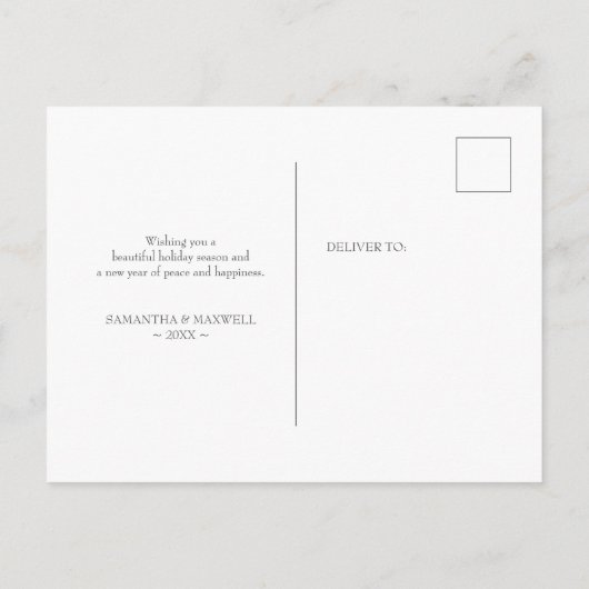 Nieuw startpunt voor de Feestdagen die de aankondi Briefkaart (Achterkant)