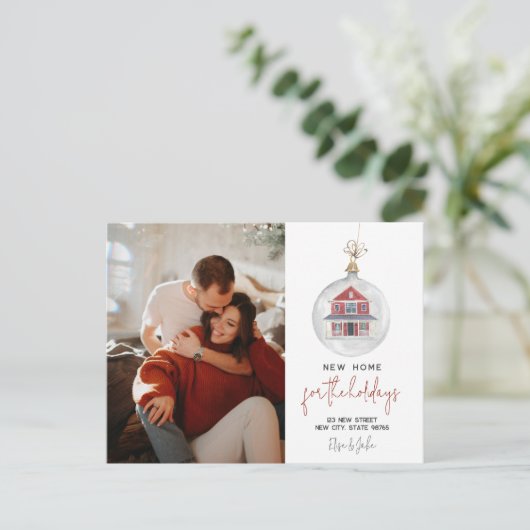 Nieuw startpunt voor de Feestdagen die de aankondi Briefkaart (Staand voorkant)