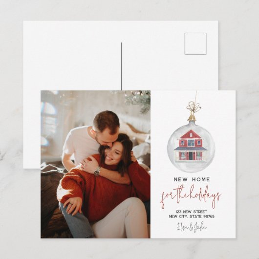 Nieuw startpunt voor de Feestdagen die de aankondi Briefkaart (Voorkant / Achterkant)