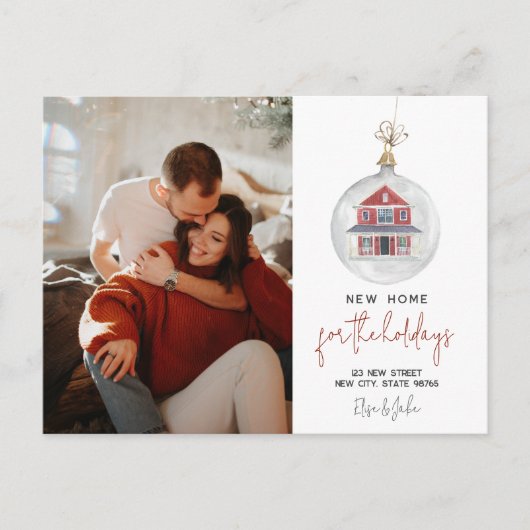 Nieuw startpunt voor de Feestdagen die de aankondi Briefkaart (Voorkant)