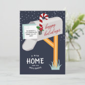 Nieuw startpunt voor de Feestdagen die de aankondi Feestdagenkaart (Staand voorkant)