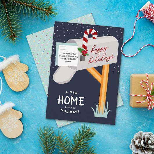 Nieuw startpunt voor de Feestdagen die de aankondi Feestdagenkaart