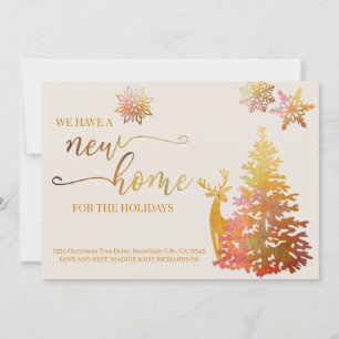 Nieuw startpunt voor de Feestdagen Gold kerstboom Aankondiging