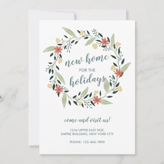 Nieuw startpunt voor de Feestdagen kerstmis Kaart (Voorkant)