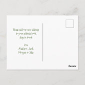 Nieuw startpunt voor de Feestdagen | Kerstmis met  Briefkaart (Achterkant)