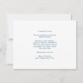 Nieuw startpunt voor de Feestdagen kerstvakantie Aankondiging (Achterkant)