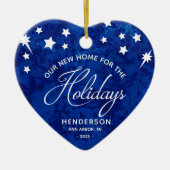 Nieuw startpunt voor de Feestdagen Logo onroerend  Keramisch Ornament (Voorkant)