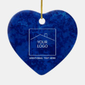 Nieuw startpunt voor de Feestdagen Logo onroerend  Keramisch Ornament (Achterkant)