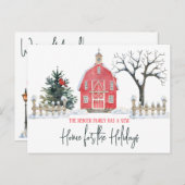 Nieuw startpunt voor de Feestdagen, mededeling Bar Briefkaart (Voorkant / Achterkant)