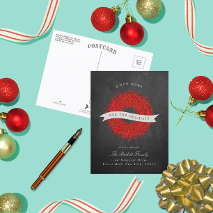 Nieuw startpunt voor de Feestdagen Modern Chalkb Aankondigingskaart