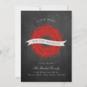 Nieuw startpunt voor de Feestdagen | Modern Chalkb Feestdagenkaart (Voorkant)