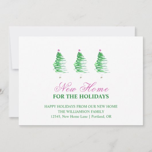 Nieuw startpunt voor de Feestdagen | Nieuw adres Feestdagenkaart (Voorkant)